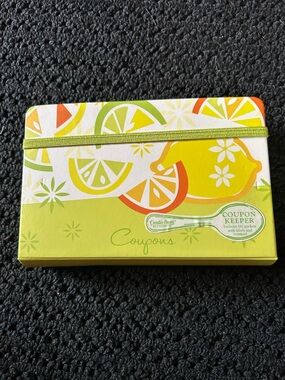 Lemon Lime 🍋🍋‍🟩Coupon Keeper Organizer with Note Pad